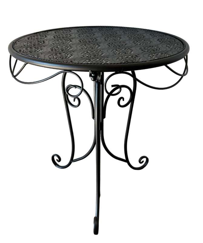 Round Side Table Black