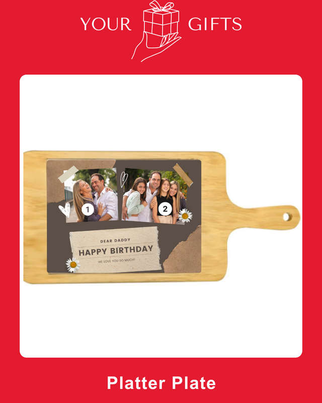 Birthday Daddy Serving Platter