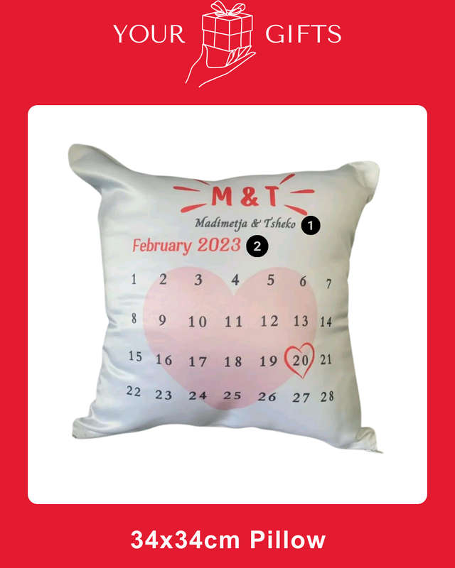 Custom Anniversary Pillow