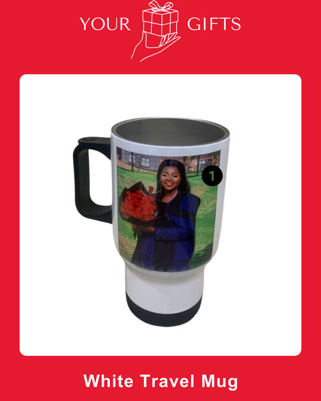 Custom White Travel Mug