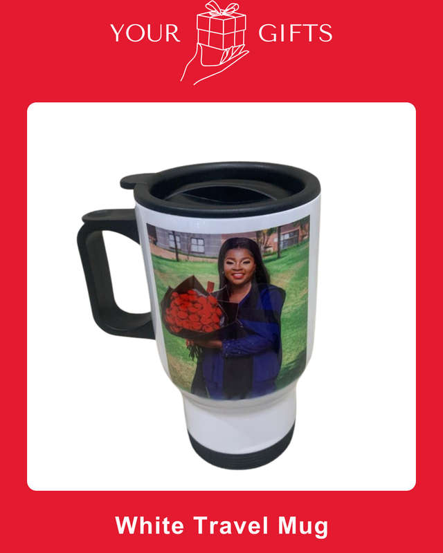 Custom White Travel Mug