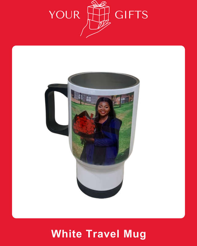 Custom White Travel Mug