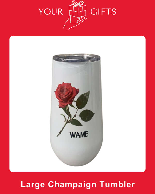 Custom Large Champagne Tumbler
