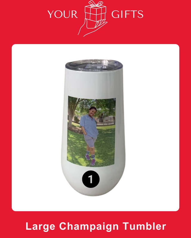 Custom Large Champagne Tumbler