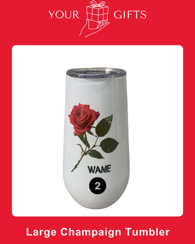 Custom Large Champagne Tumbler
