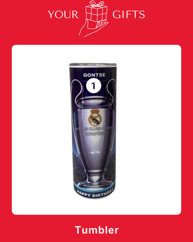 Real Madrid UCL Tumbler