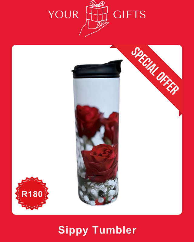 A Rosy Sippy Tumbler