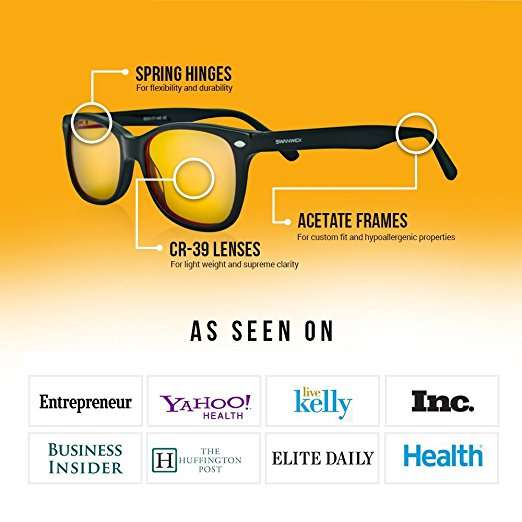 Blue Light Blocking Glasses  Swannies Gamer and Computer Eyewear for Deep Sleep - Digital Eye ...