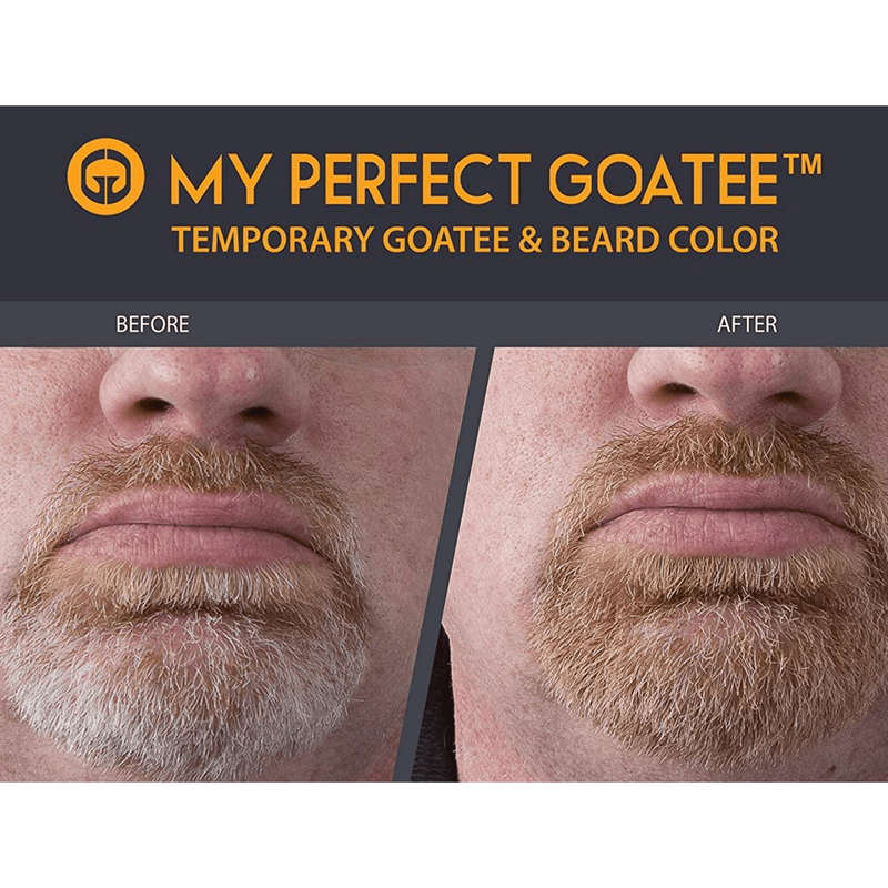My Perfect Goatee & Beard Temporary Colour - All Hair Colours - Brush on