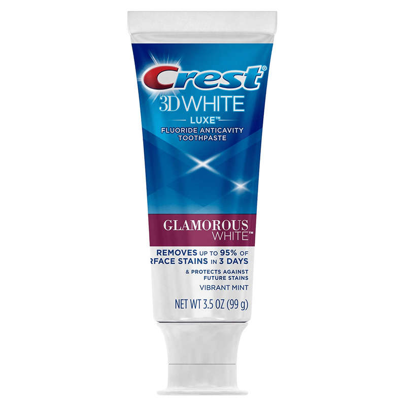 Crest 3D White Luxe Glamorous Toothpaste, Luminous / Vibrant Mint