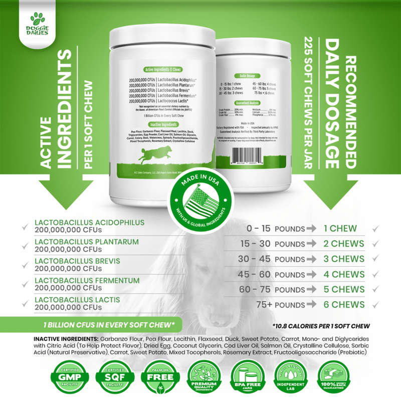 Doggie Dailies - Advanced Probiotics Supplement for Dogs