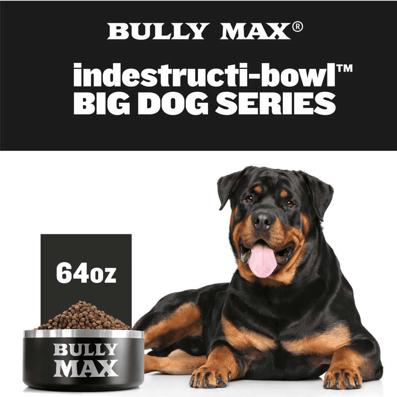 Bully Max Heavy duty steel dog bowl
