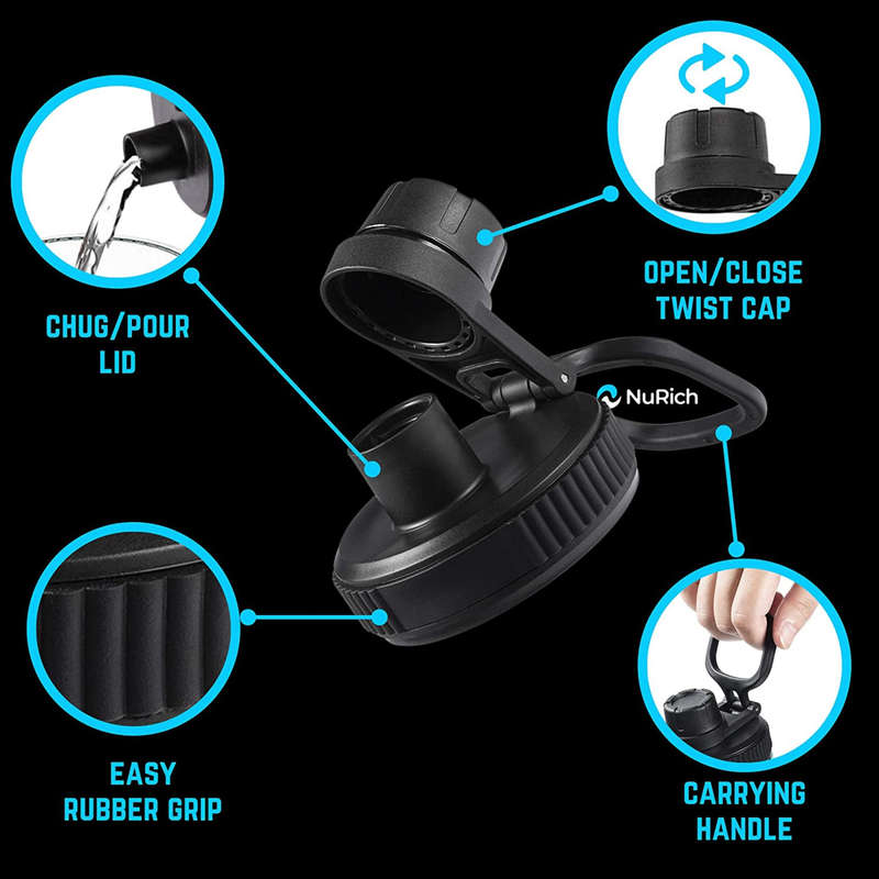HydroFlask Chug Lid: The Spill-Free, BPA-Free, Dishwasher Safe Replacement Lid for Instant, Contr...