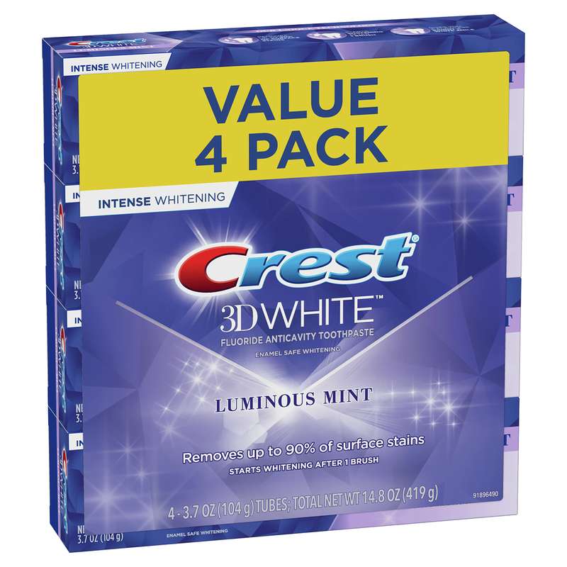 Crest 3D White Luminous Mint Teeth Whitening Toothpaste