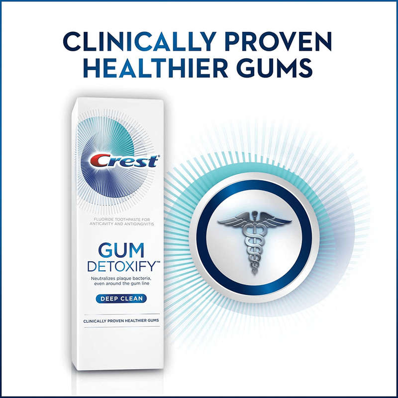 Crest Toothpaste Gum Detoxify Deep Clean 116g