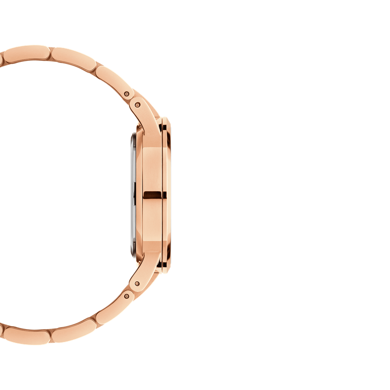 Daniel Wellington Iconic Link Rose Gold Women's Watch 36 mm (DW00100209) - White dial
