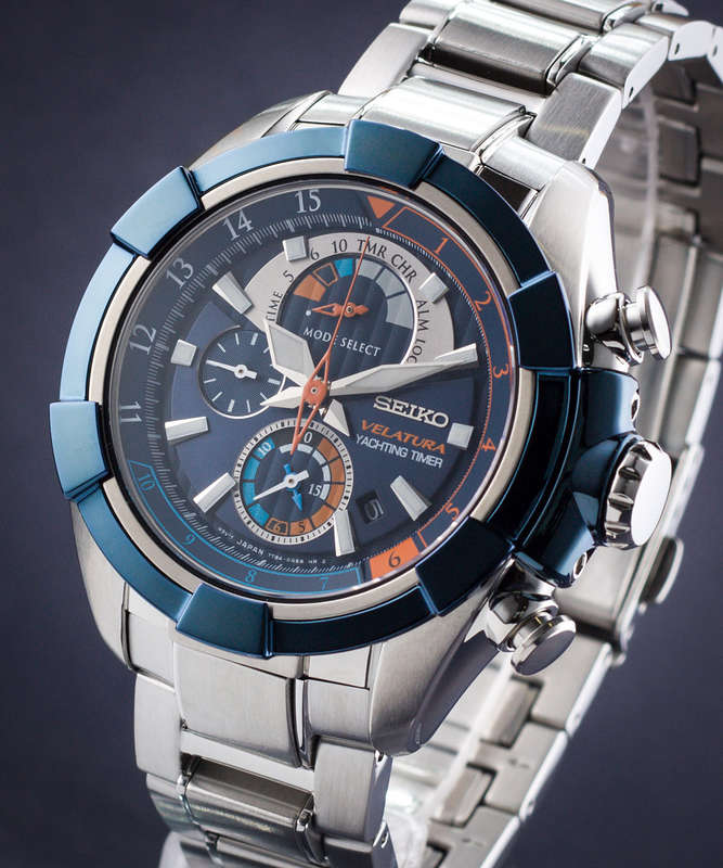 SEIKO Men's Chronograph Yatching Timer Mens Watch SPC143P1 BRAND NEW BOXED
