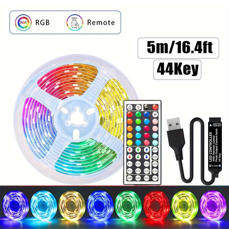 Smart LED Strips & Controllers - 5V USB charging Rgb LED Strip Lights ...
