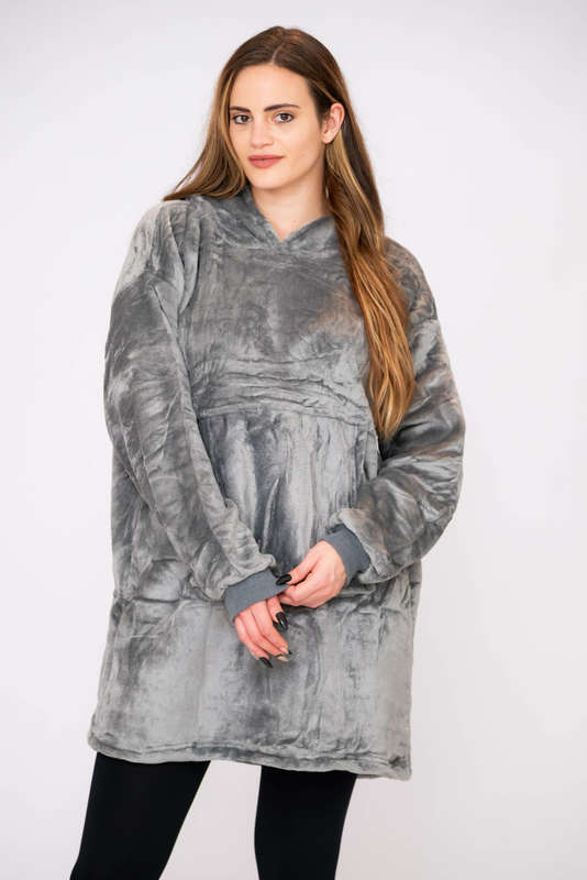 Huggle hoodie grey sale