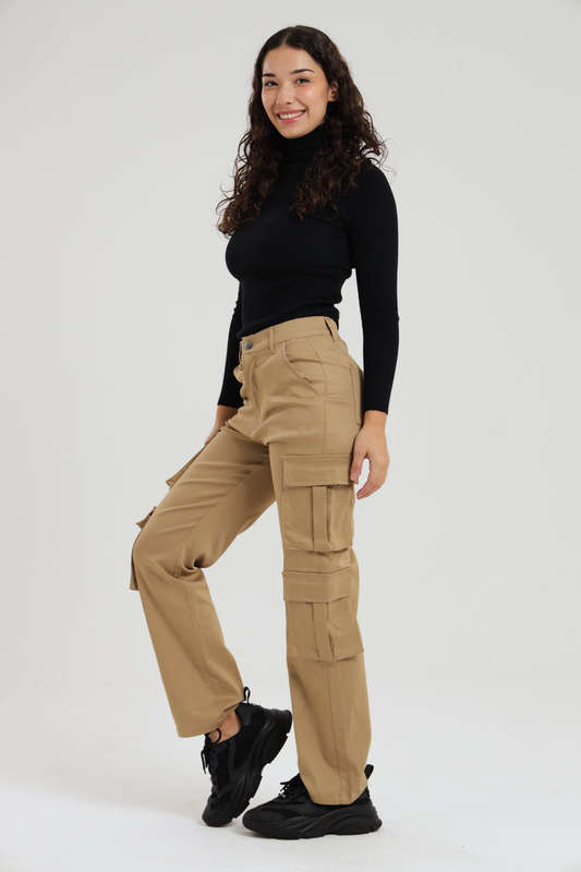 Women's cargo pants with lots of pockets cheap