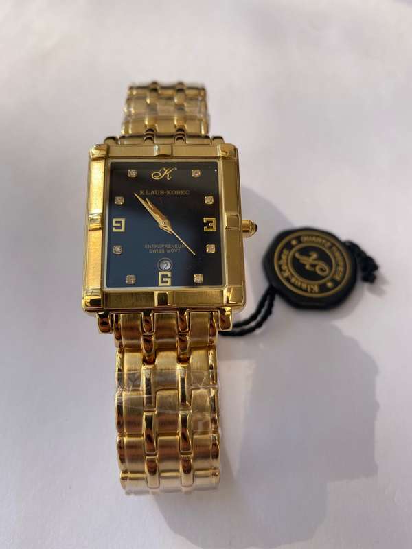 Klaus kobec diamond & mother of pearl watch hotsell