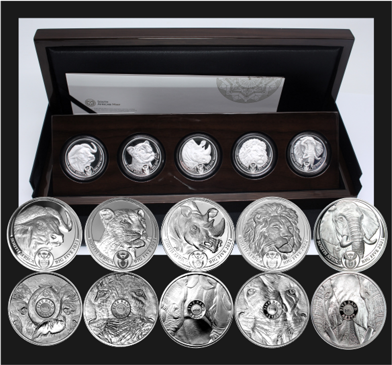 Proof Sets - *#* 2023 Complete Big Five Series ii - Proof Fine Silver ...