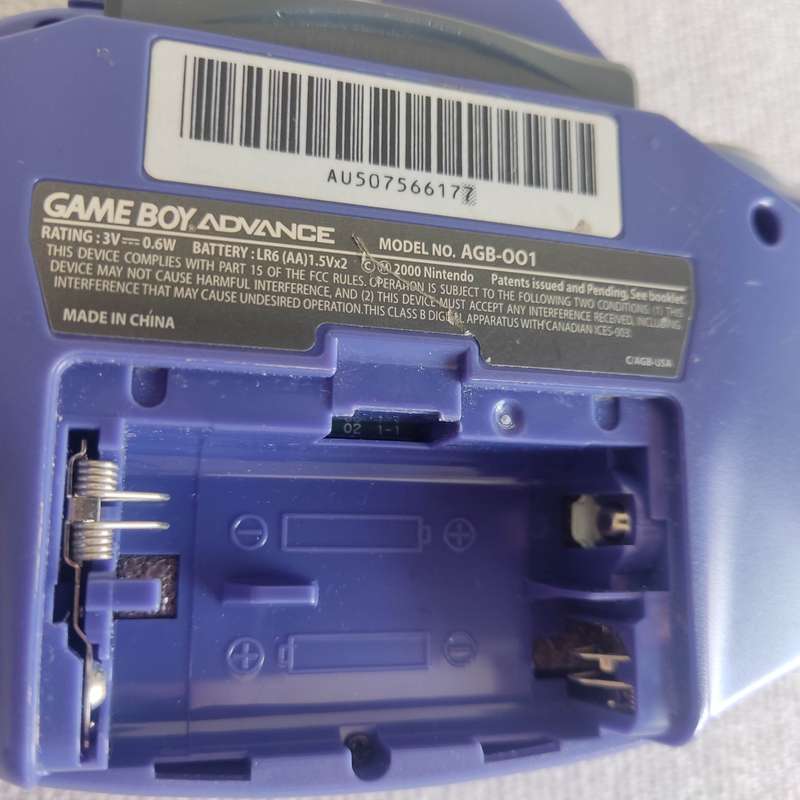 Gameboy Advance AGB-001 with light attachment