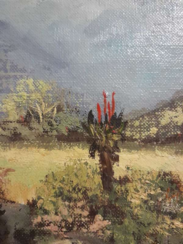 Don Benzien Oil Painting (Newly Framed)