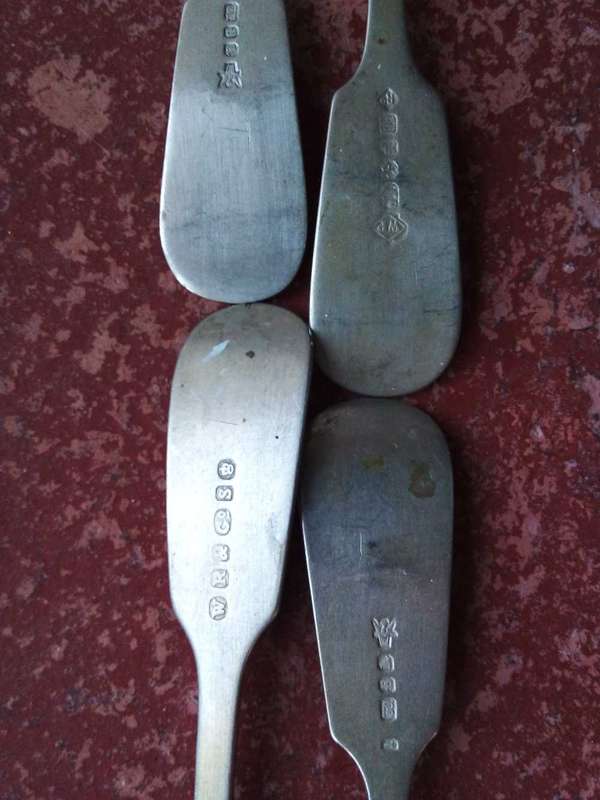 Sterling silver forks x 4