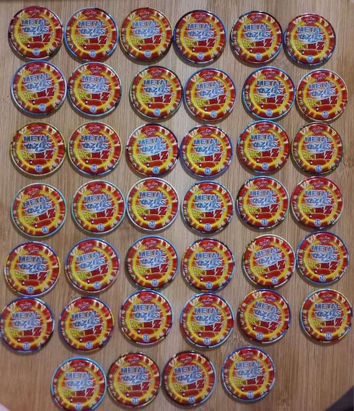 Dragonball Z Metal Tazo`s No1 to N40