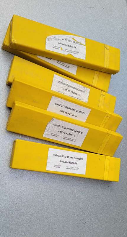 UNUSED 3.2mm Top Quality Stainless Steel Welding Rods. 2Kg Packs (AWS A5.4 E309L-16)