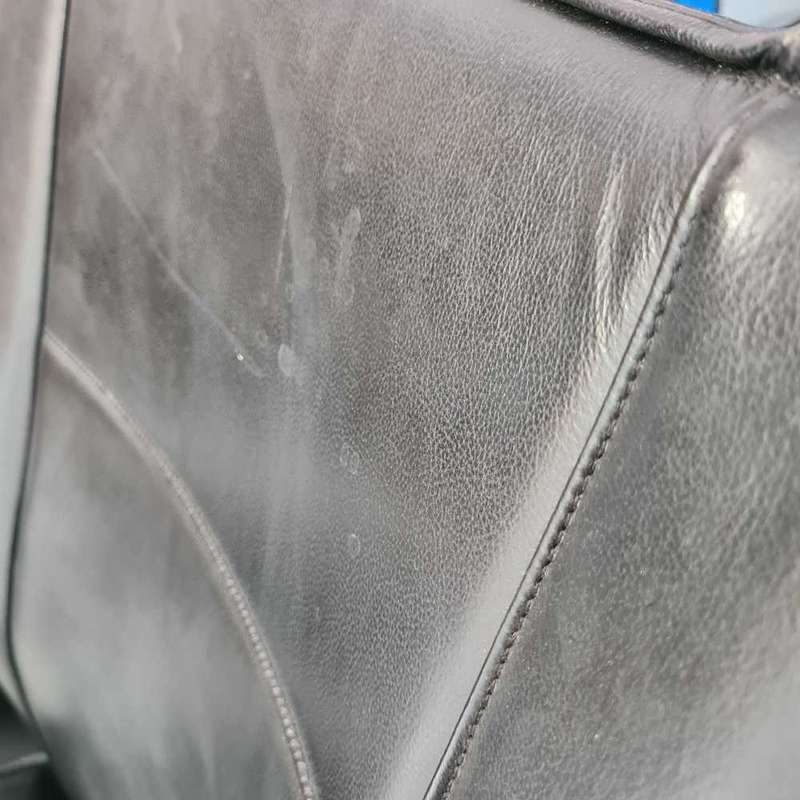 High back Operators black leather office chair
