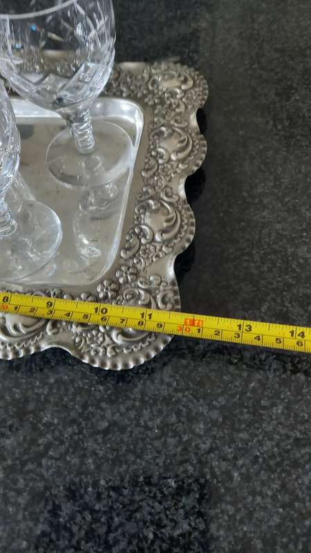 AWESOME  SILVER plated tray