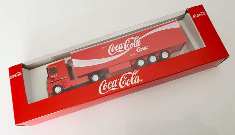 LOVELY COLLECTIBLE VINTAGE RENAULT COCA COLA TRUCK - MADE IN GERMANY