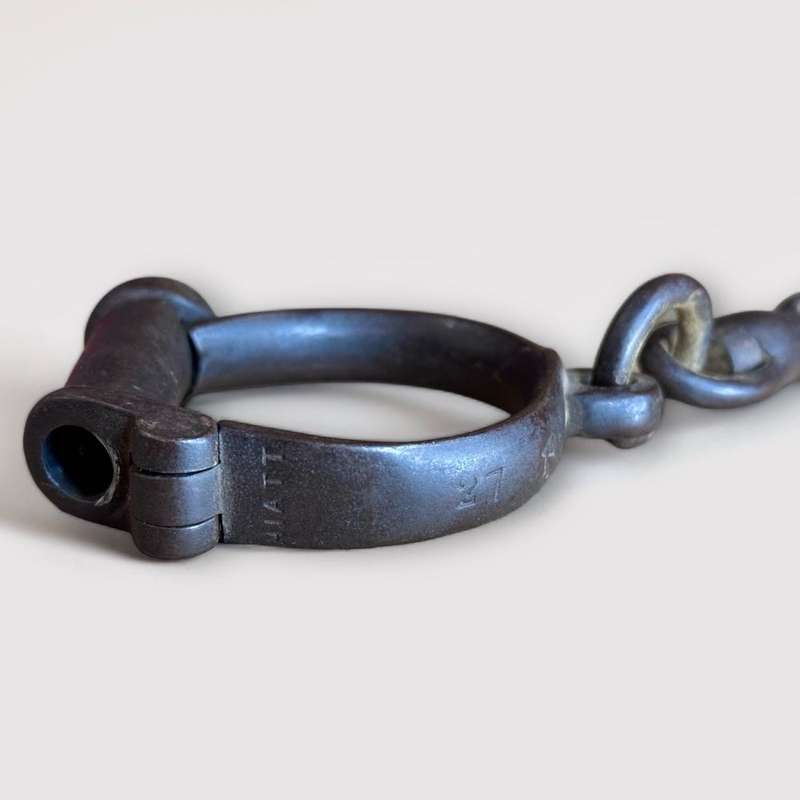 Antique Hiatt Handcuffs circa 1800s