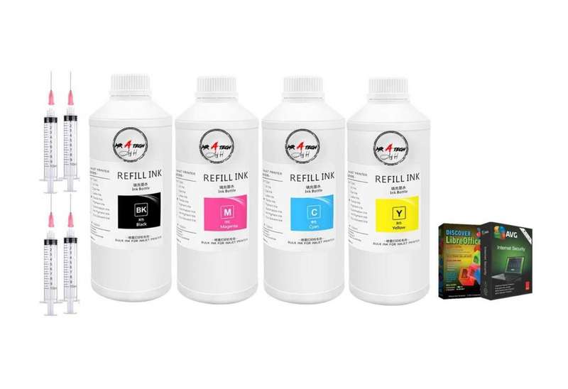 Universal Refill Ink Dye Ink (BK/C/Y/M) CANON,Brother,Epson,HP-Compatible