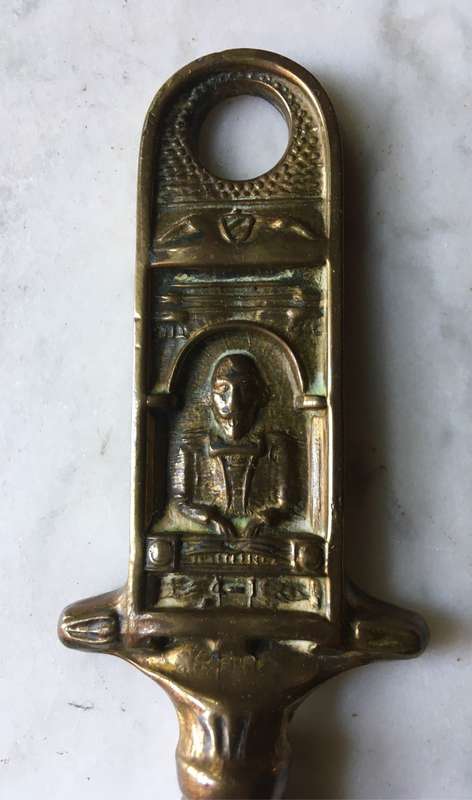 Vintage 1930s Shakespeare Brass  Bottle Opener