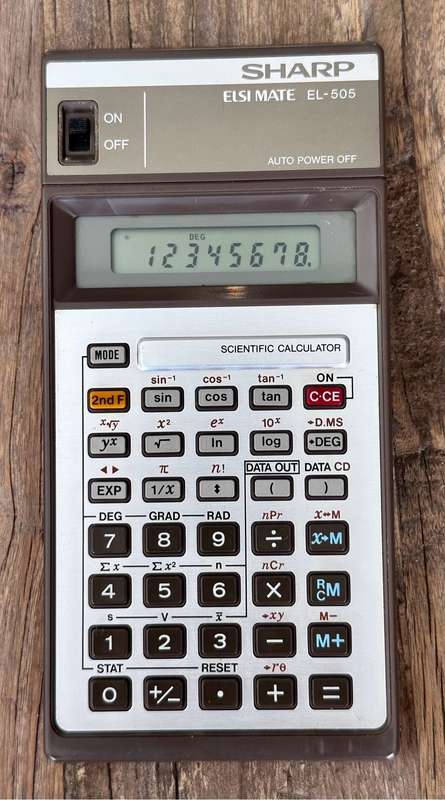 SHARP ELSI MATE EL-505 Electronic Calculator circa 1980s