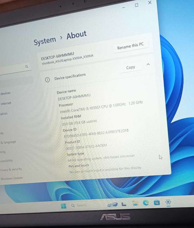 HIGH SPEC*10th GEN*i5*ASUS VIVO BOOK X509* 20GB DDR4 RAM*512GB SSD*1TB HHD-HD!!!