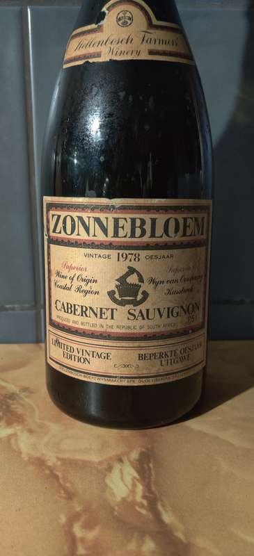 Zonnebloem 1978 Cabernet Sauvignon Magnum