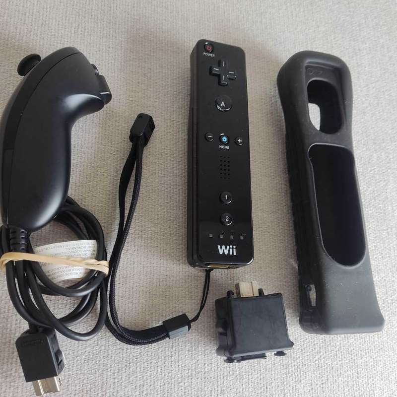 Wii controller +wii motion plus attachment +nunchuk nintendo originals