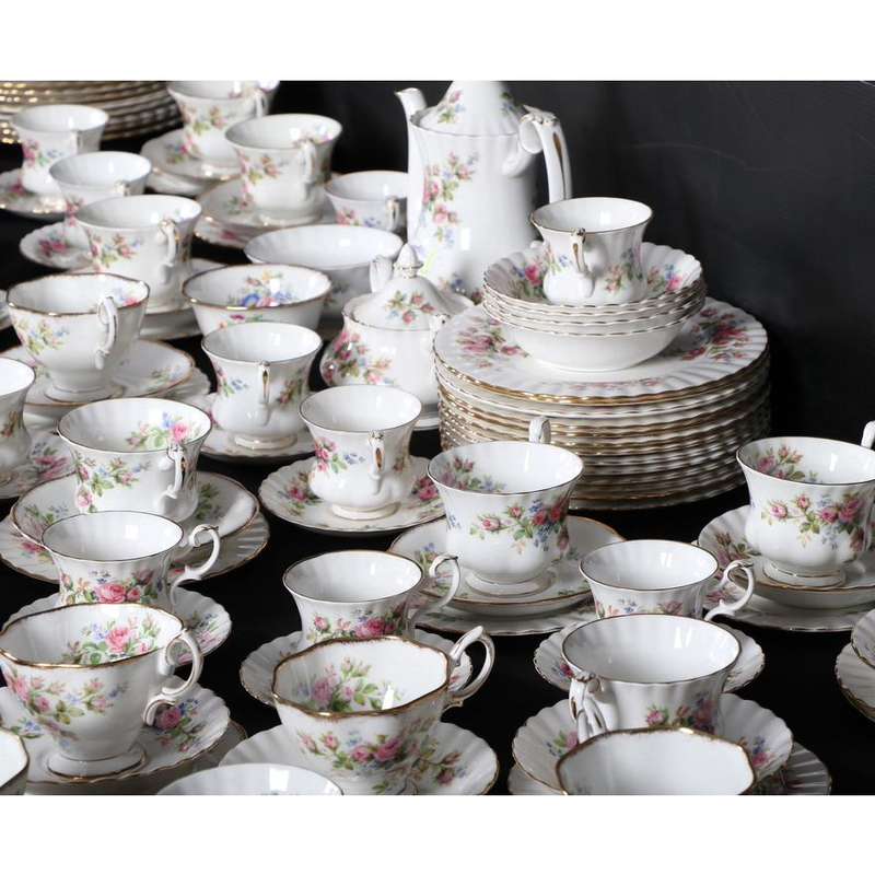 Royal Albert Moss Rose Pattern Service