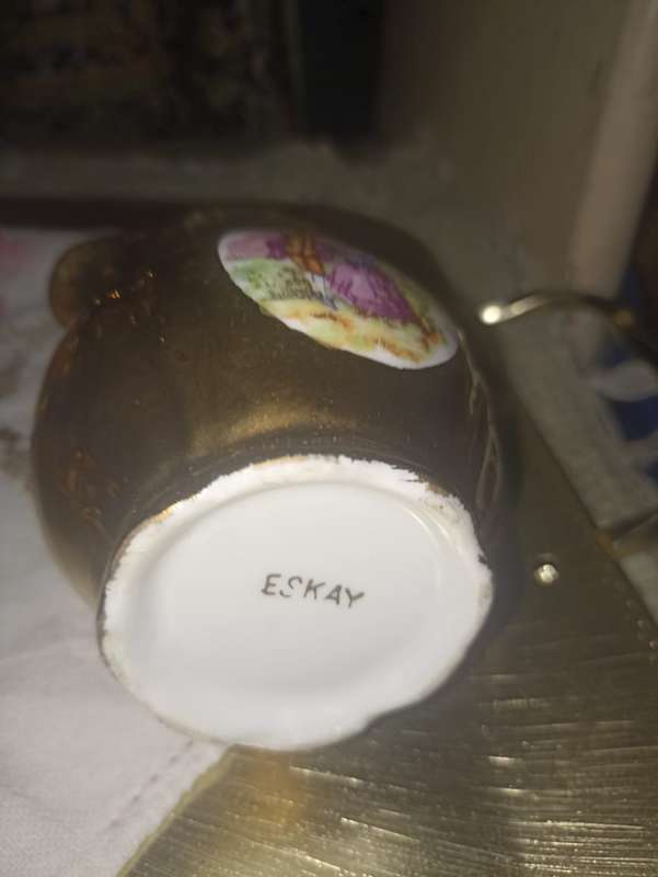 Eskay 22 carat gold plated teaset