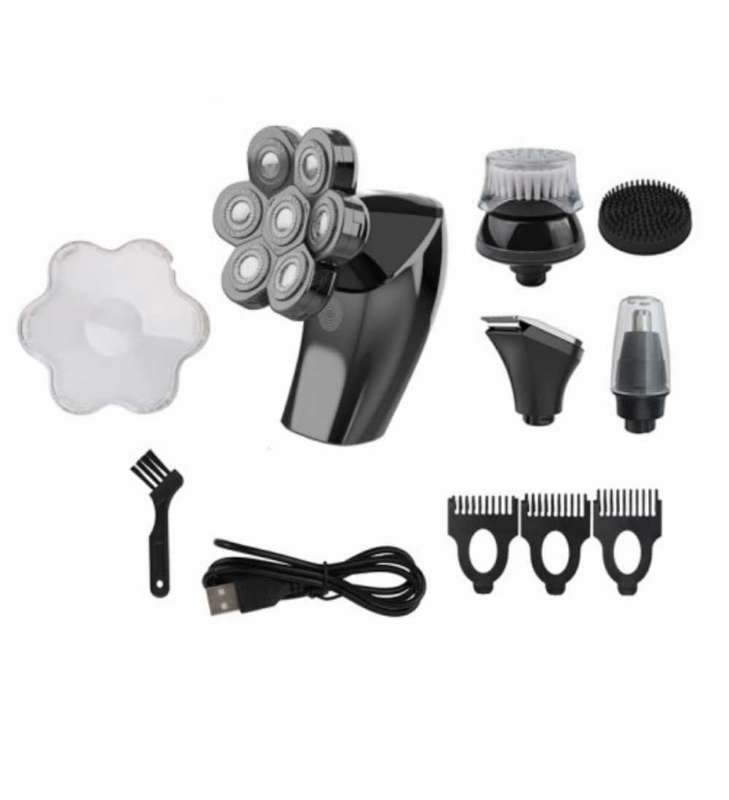 5 In 1 ... 7 Floating Blades LCD Display Electric Shaver Men Hair Beard Razor