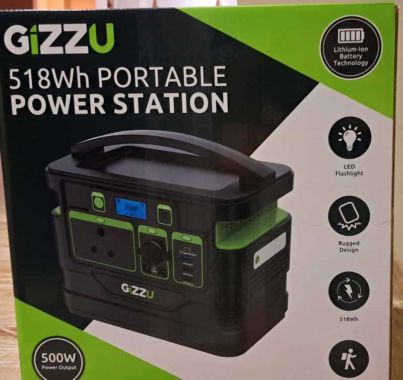 Gizzu 518wh portable power station