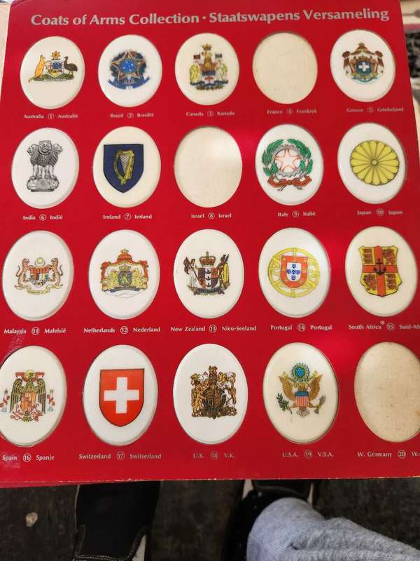 Mobil Coat of Arms Collection x2 - Both incomplete but very collectible