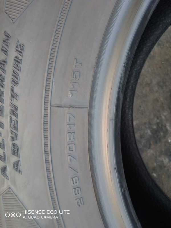 265/70/17 Goodyear Wranglar AT.