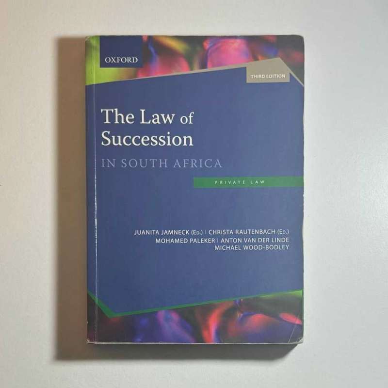 The Law of Succession in South Africa 3rd Edition Isbn 9780190428167