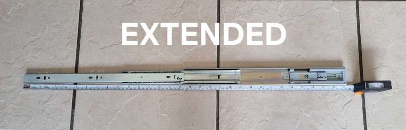400mm Ball bearing drawer sliders with soft close