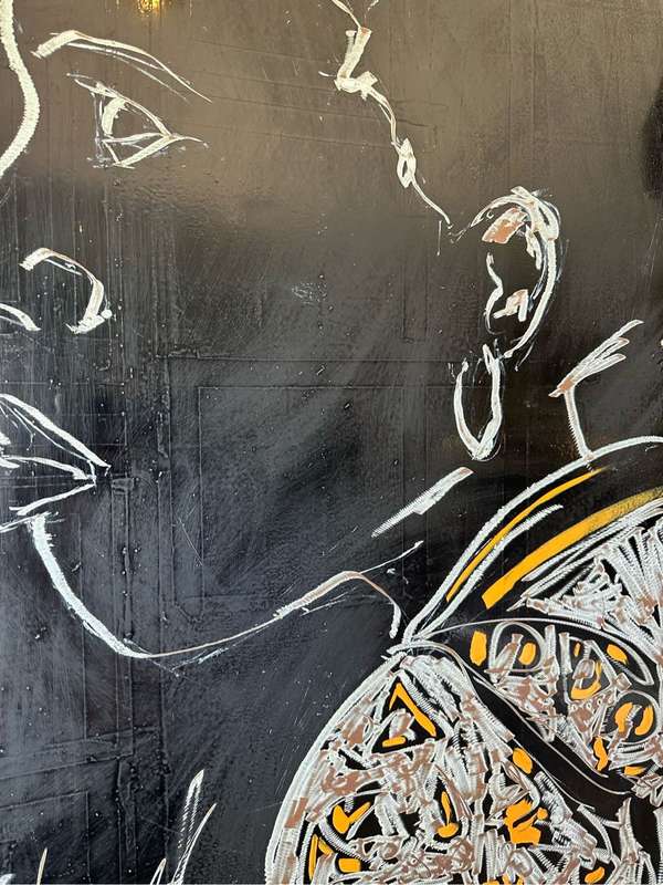 Corné Weideman oil on steel painting ( one of a kind )